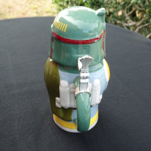 Star Wars Boba‎ Fett Stein - Collectible 22oz Ceramic Mug with Metal Hinge - Picture 8 of 13